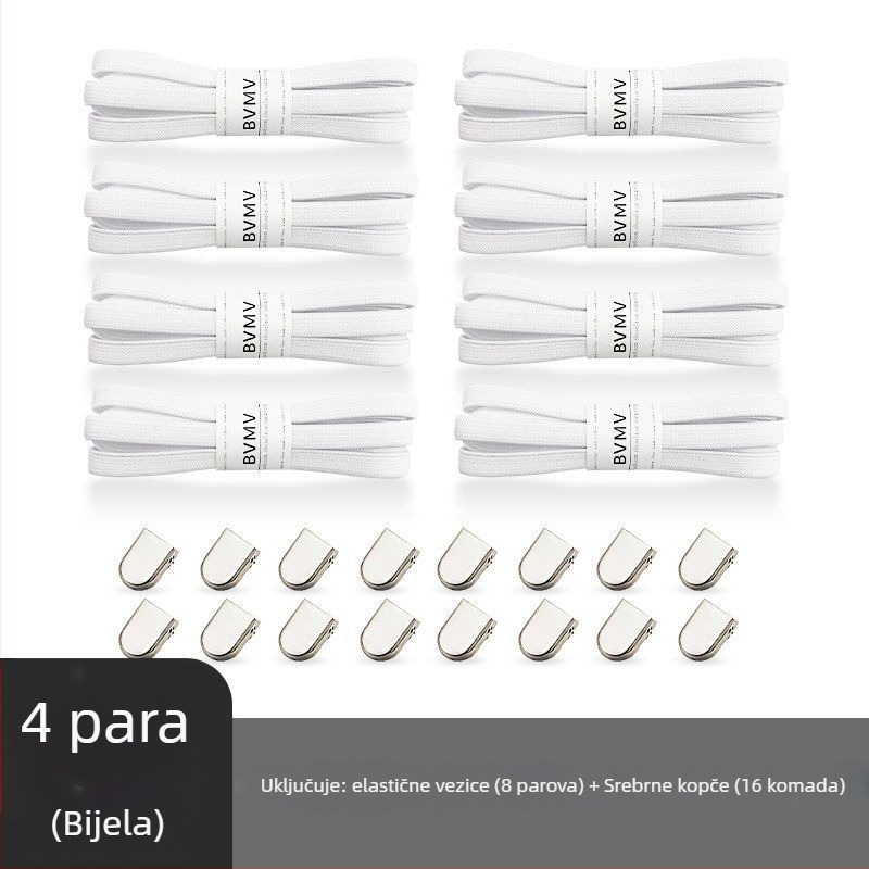 Elastične vezice bez vezivanja s kopčom za platnene tenisice – proljeće