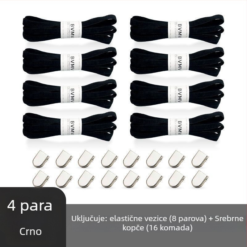 Elastične vezice bez vezivanja s kopčom za platnene tenisice – proljeće