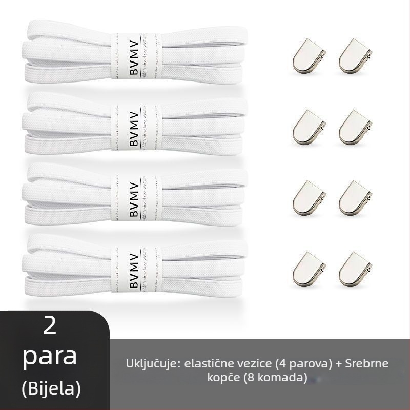 Elastične vezice bez vezivanja s kopčom za platnene tenisice – proljeće