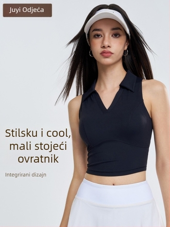 OTSA sportski top s čvrstim ugrađenim košaricama za trening i jogu, odvodi vlagu, brzo se suši, Nylon Spandex (80/20)