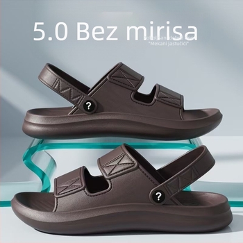 Muške PVC sandale otvorenih prstiju, kopča na kopču, prozračne i protuklizne