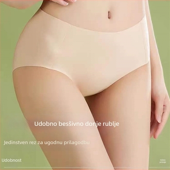 Ženske gaćice srednjeg pojasa, prozračne, glatka tkanina, podstava od viskoze 95–100%, jednobojne