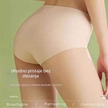 Ženske gaćice srednjeg pojasa, prozračne, glatka tkanina, podstava od viskoze 95–100%, jednobojne