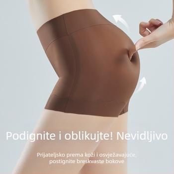 Najlon bokserice bez tragova, podizanje stražnjice, zatezanje trbuha, srednji obim struka