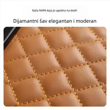 Univerzalna podloga za naslon za ruke automobila s pretincem za pohranu i kutijom za maramice – Koža, Fast too