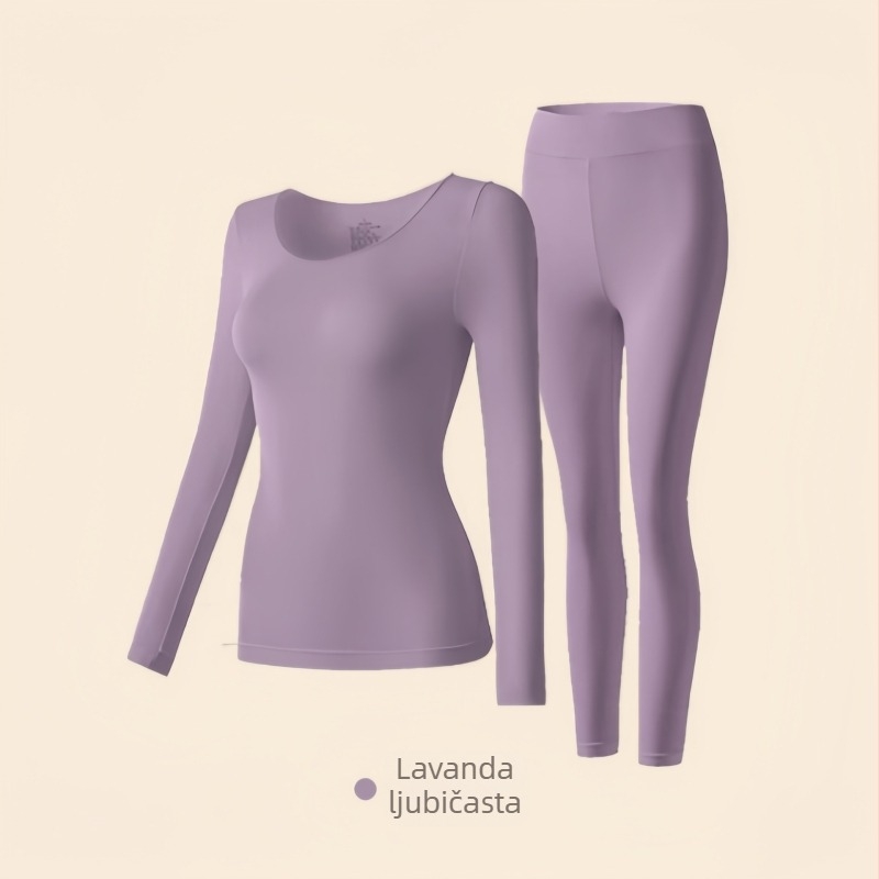 Najlonski set baznog sloja, bezšivan, ultratanki, dvostruki sloj, zadržava toplinu