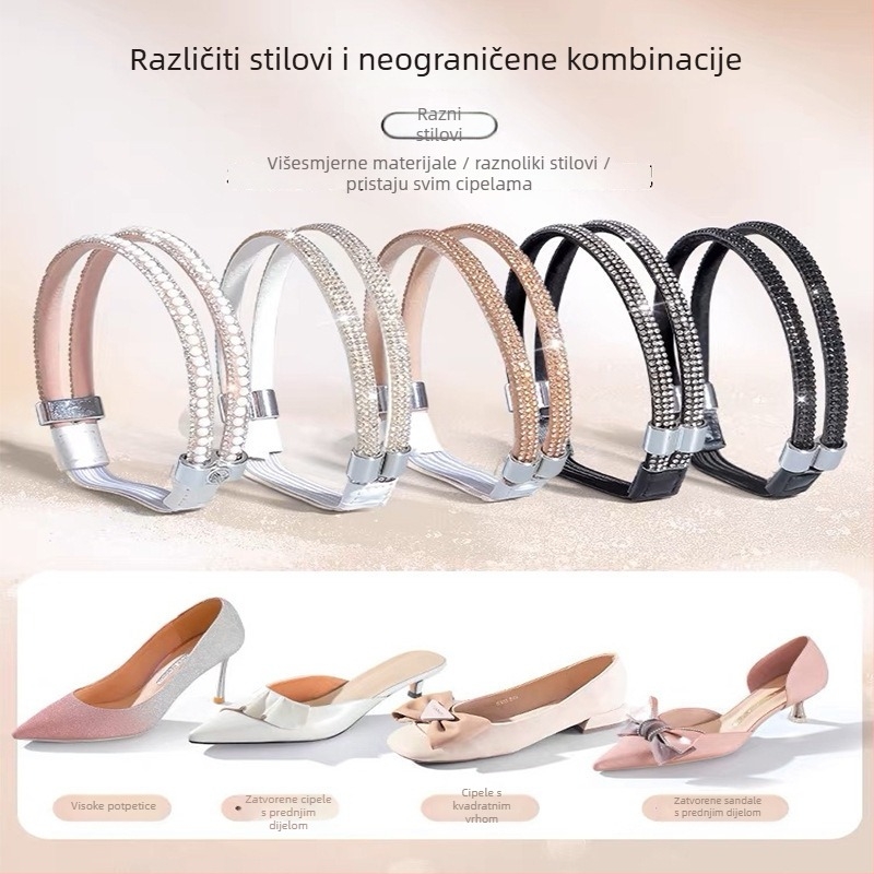 PU materijal – sigurnosni remen za petu za visoke pete – model High heels anti-falling heel straps, prikladno za radne cipele, raširivač cipama, proljeće, odrasli