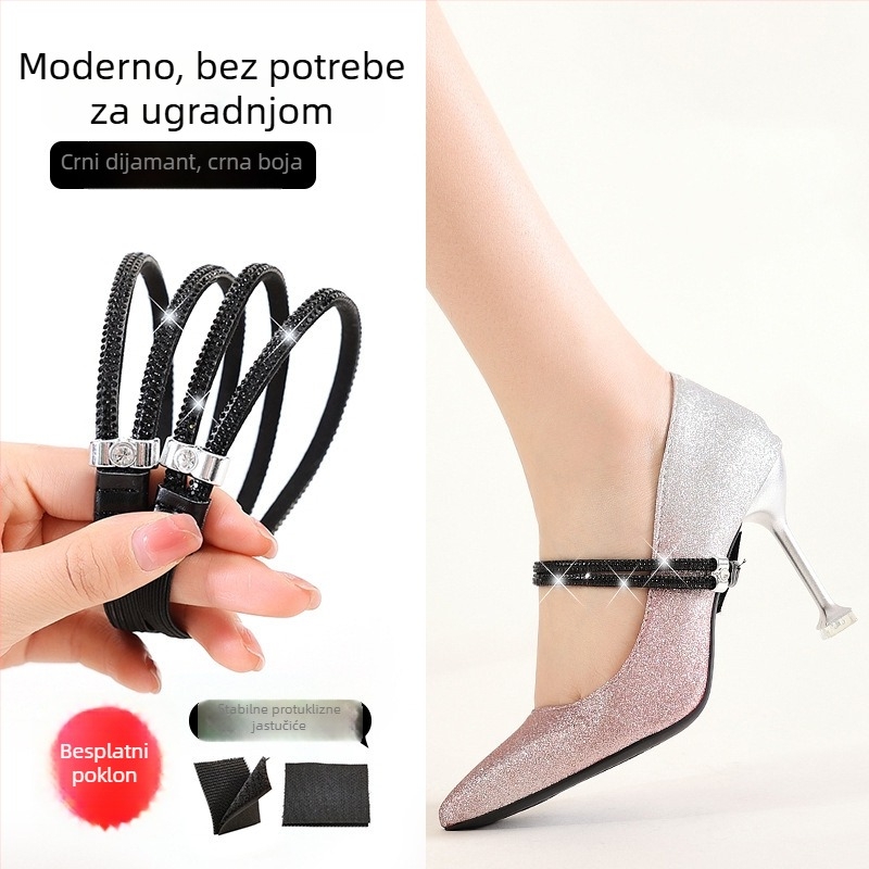 PU materijal – sigurnosni remen za petu za visoke pete – model High heels anti-falling heel straps, prikladno za radne cipele, raširivač cipama, proljeće, odrasli