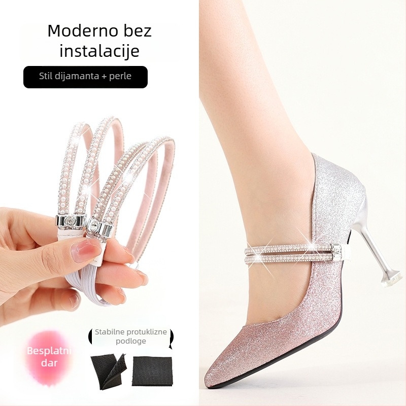 PU materijal – sigurnosni remen za petu za visoke pete – model High heels anti-falling heel straps, prikladno za radne cipele, raširivač cipama, proljeće, odrasli