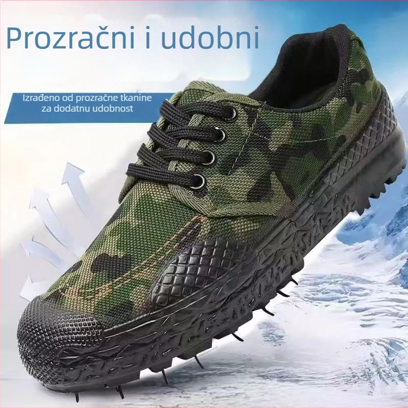 Unisex radne cipele – prozračna, otporna na klizanje, apsorpcija udara; gornji dio: platno, potplat: injekcijski oblikovan