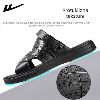 Muške PVC sandale, gornji dio PVC, PVC đon, ležerni stil, otvorenog prsta