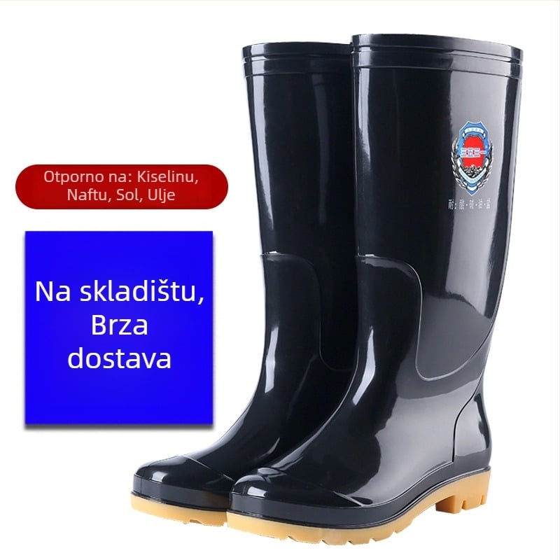 3531 Visoke muške čizme za kišu, gornji dio od plastike, prozračne, protuklizne, otporne na habanje