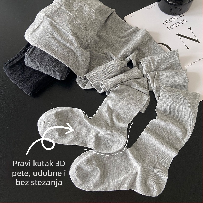 Yuyue viskozno tajice, prozračne, bez stezanja, 3D petom s pravim kutem