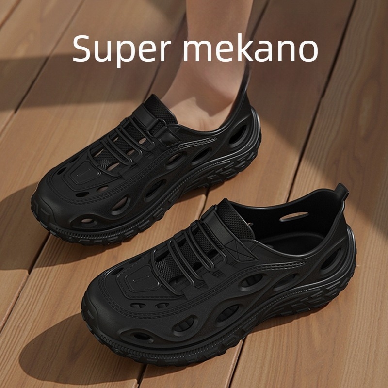 Muške EVA sandale, prozračne, protuklizne, debeli potplat, jednoplošno oblikovane, Slip-On, ljeto 2025
