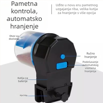 Automatski hranitelj za ribice u akvariju (ABS materijal; porijeklo Kina; kompletan set automatskog hranjenja; proizvodni kod CWYP-DD159; za vodene organizme)