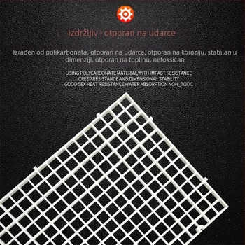 Plastična donja ploča za odvajanje akvarija, 50 g, oprema za akvarij, spremna za privatnu marku