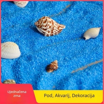 Dekorativni pijesak za mikro krajolke (morsko plava), kamena podloga, 500 g, za ukrašavanje