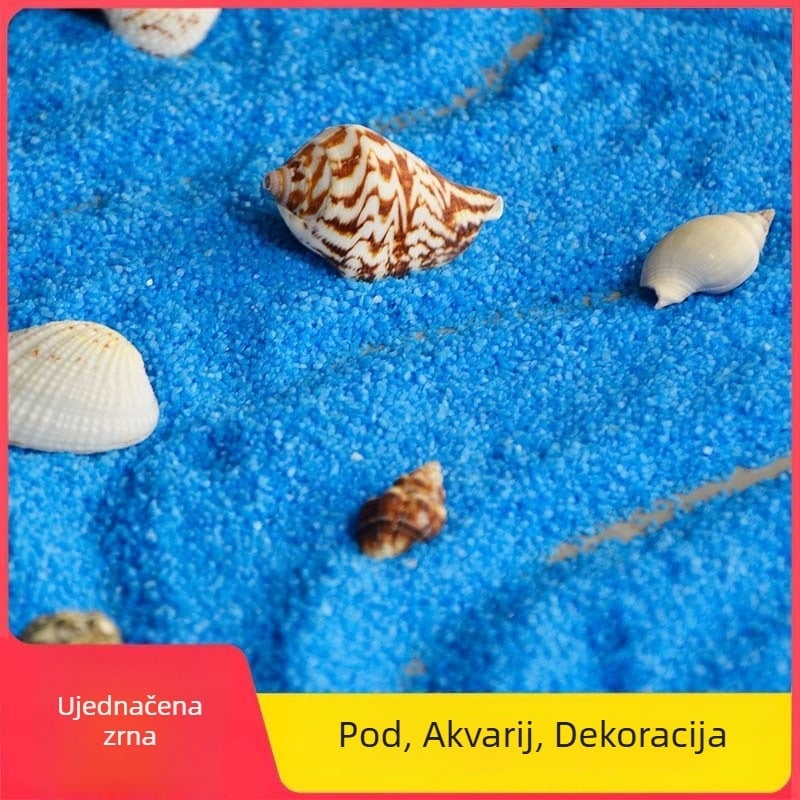 Dekorativni pijesak za mikro krajolke (morsko plava), kamena podloga, 500 g, za ukrašavanje