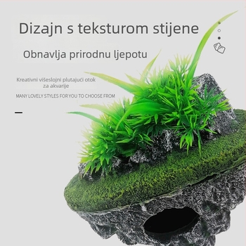 Dekor za akvarij od smole: plutajući kamen za pejzažni akvarij, dekoracija, 50 komada