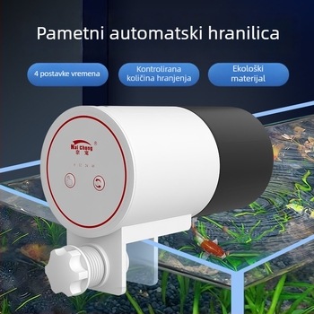 Automatski hranilnik za akvarij – inteligentni prilagodljivi tajmer, za koi i zlatne ribe, plastični, Naichong