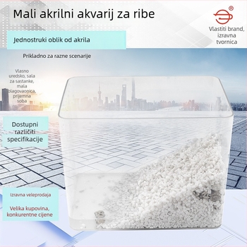 Stolni akvarij za guštera i zlatnu ribicu - PVC dekorativni akvarij, paket 10 kom, 1 kg