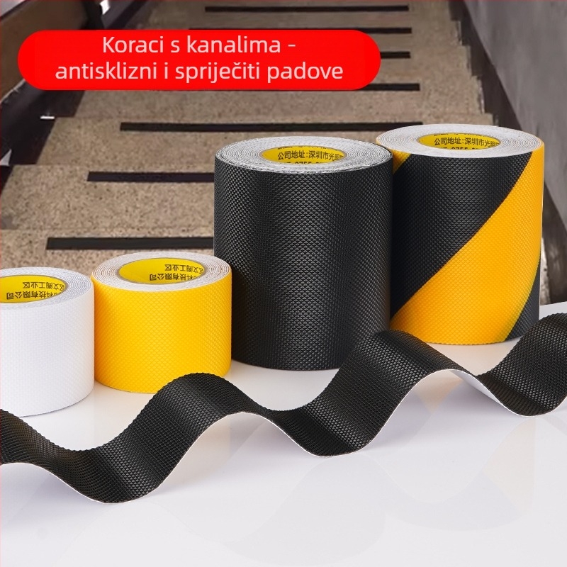 PEVA bazirana samoljepljiva protuklizna traka s mat završnom za kupaone i stepenice (debljina 0,75 mm, akrilno ljepilo)