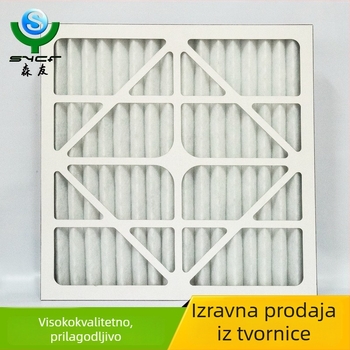 Plosnati filter zraka G3/G4 za sustav svježeg zraka – groba učinkovitost, ploča i okvir, model SY-GLQ-3003, površina filtracije 1000