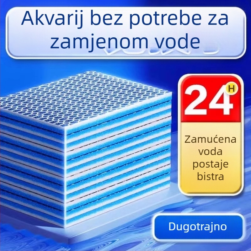 PU spužvasti filter za akvarij – visoka propusnost, zgušćeni biokemijski filtracijski medij, 200 g, marka Guanzhoumu