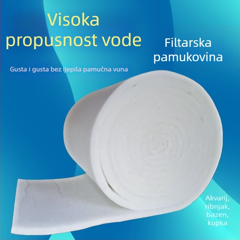 Plastični filter materijal za akvarij, bez ljepila, visoka gustoća, brenda Qile pottery, 550–600 g/m²