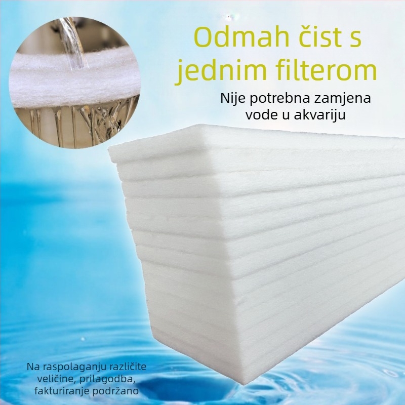 Plastični filter materijal za akvarij, bez ljepila, visoka gustoća, brenda Qile pottery, 550–600 g/m²