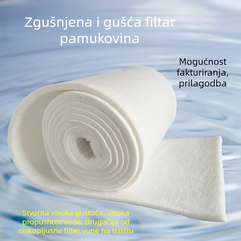 Plastični filter materijal za akvarij, bez ljepila, visoka gustoća, brenda Qile pottery, 550–600 g/m²