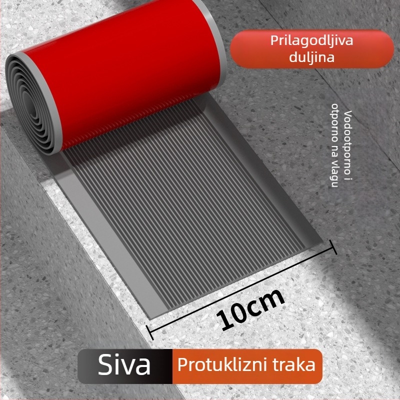 PVC protuklizni tepih za stepenice — samoljepljiv, vodootporan, otporan na habanje, debljina po izboru