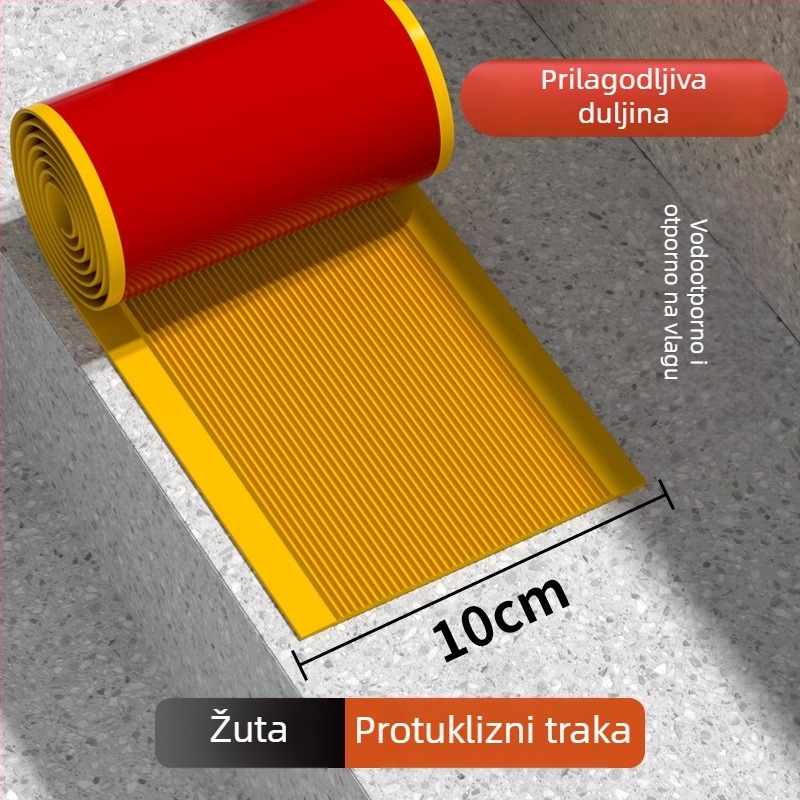 PVC protuklizni tepih za stepenice — samoljepljiv, vodootporan, otporan na habanje, debljina po izboru