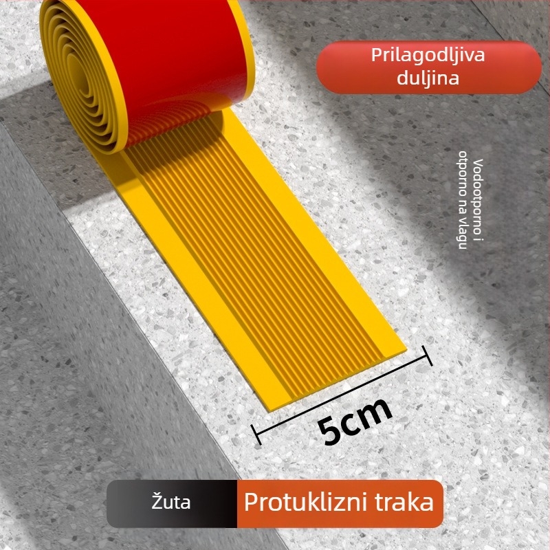 PVC protuklizni tepih za stepenice — samoljepljiv, vodootporan, otporan na habanje, debljina po izboru