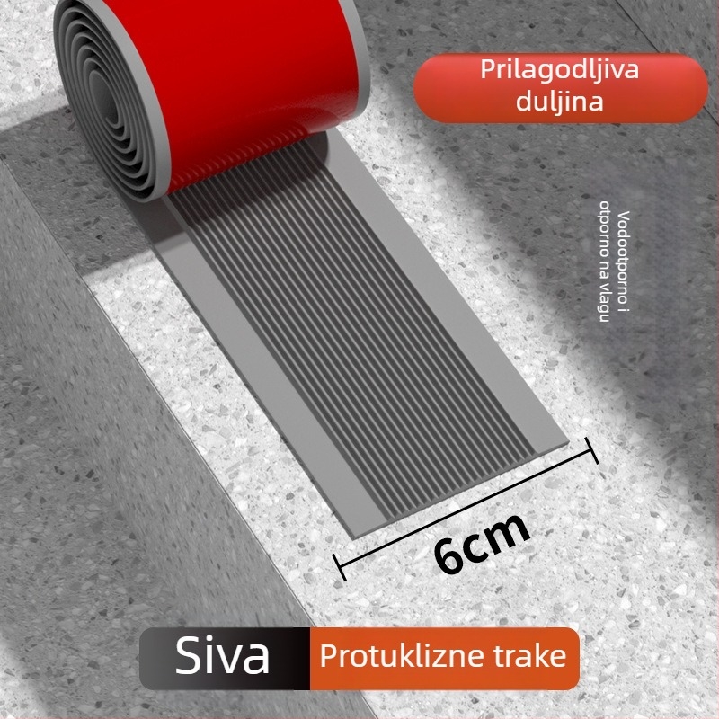 PVC protuklizni tepih za stepenice — samoljepljiv, vodootporan, otporan na habanje, debljina po izboru