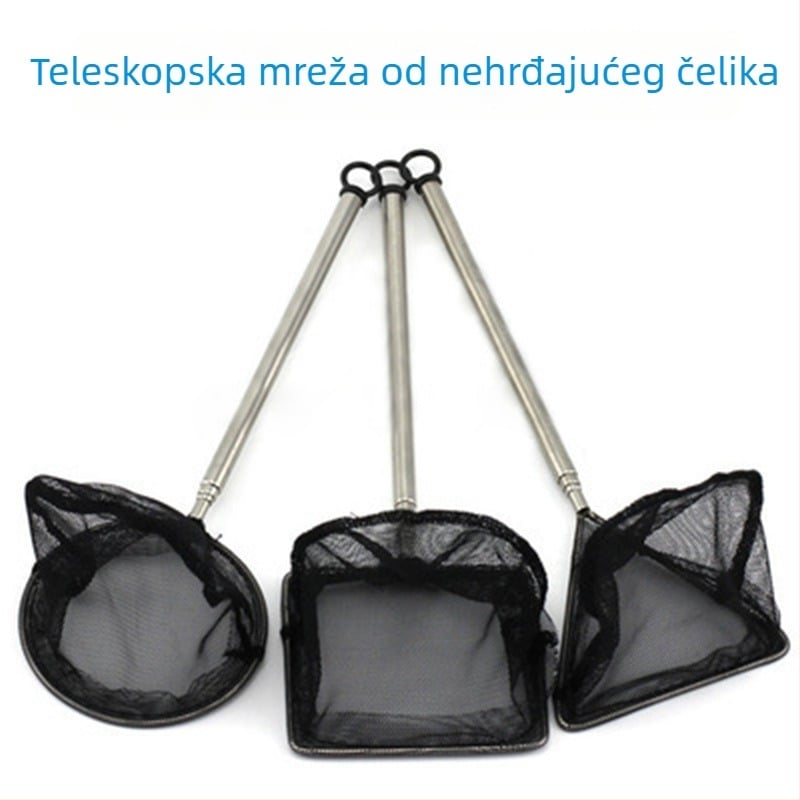 Teleskopki hvatač riba za akvarij – nehrđajući čelik, podrijetlo Guangdong, ribolovna oprema