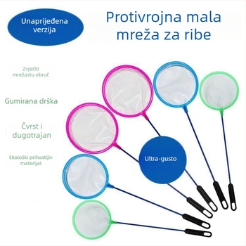 Akvarijska mreža za hvatanje riba, kućna upotreba, kružna ili četvrtasta mreža za hvatanje malih ukrasnih riba i zlatica