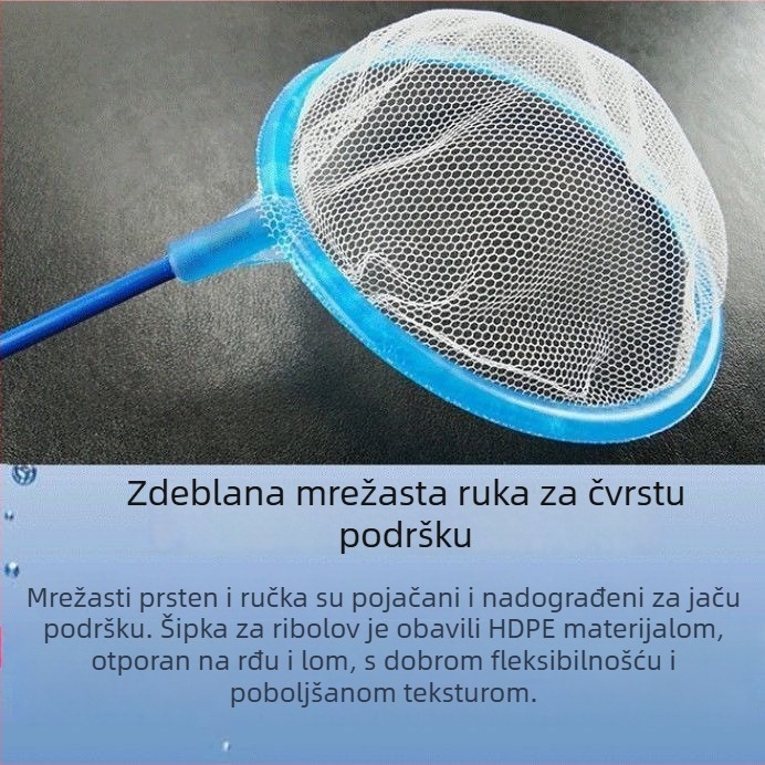 Akvarijska mreža za hvatanje riba, kućna upotreba, kružna ili četvrtasta mreža za hvatanje malih ukrasnih riba i zlatica