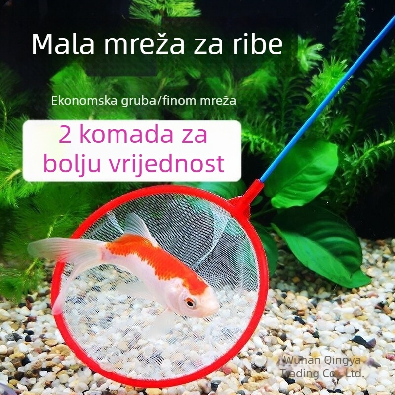 Akvarijska mreža za hvatanje riba, kućna upotreba, kružna ili četvrtasta mreža za hvatanje malih ukrasnih riba i zlatica