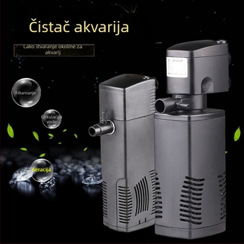 Akvarijska pumpa-filtr s troje-u-jednom, potopna pumpa za filtriranje i oksigenaciju — keramički materijal, 0.8 kg