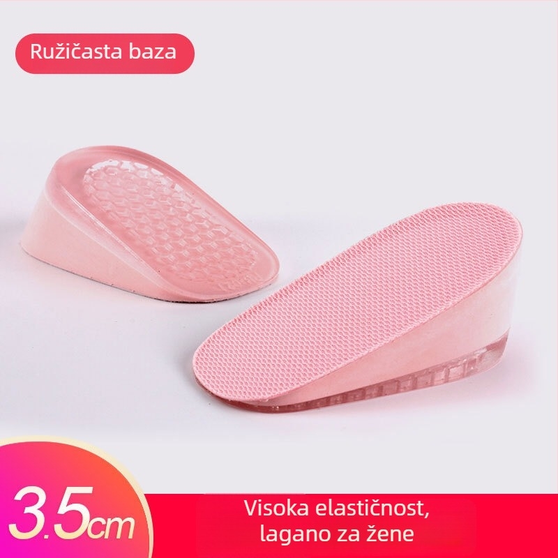 Ulošci za podizanje visine za muškarce i žene, nevidljivi unutarnji povećavajući ulošci, silikon + pjena, model SZ-09, stil: polupodloga, peta podložak
