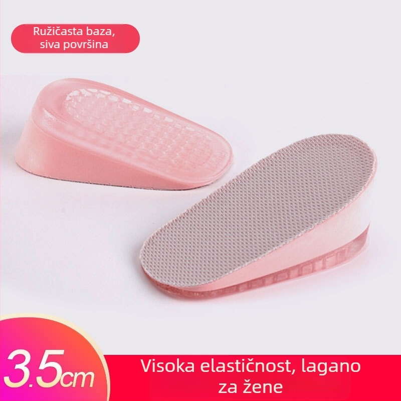 Ulošci za podizanje visine za muškarce i žene, nevidljivi unutarnji povećavajući ulošci, silikon + pjena, model SZ-09, stil: polupodloga, peta podložak