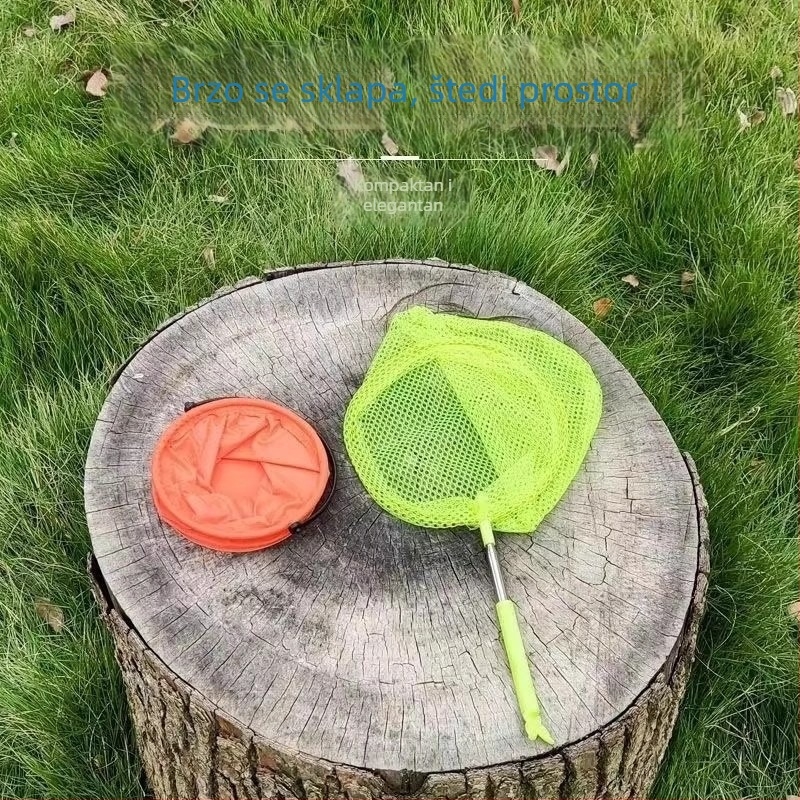 Dječja teleskop mreža za hvatanje insekata i leptira, sklopiva s malim spremnikom vode