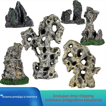 Dekorativni kamen do akvarija od smole – Taihu kamen, dekoracija za akvarij
