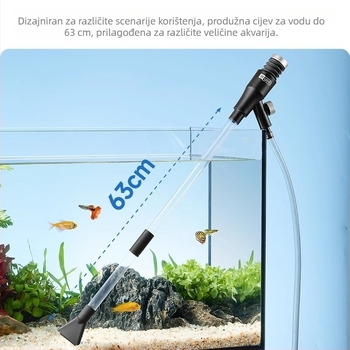 Alat za izmjenu vode u akvariju (Materijal: PVC vodovodna cijev; Marka: yee; Težina: 0.3 kg; Kategorija proizvoda: Uređaj za izmjenu vode; Kategorija: Oprema za akvarij)