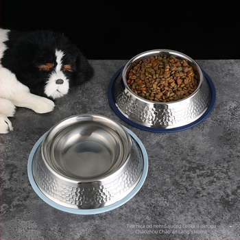 Posuda za ljubimce od nehrđajućeg čelika s dizajnom protiv sklizavanja i prevrtanja, netoksična