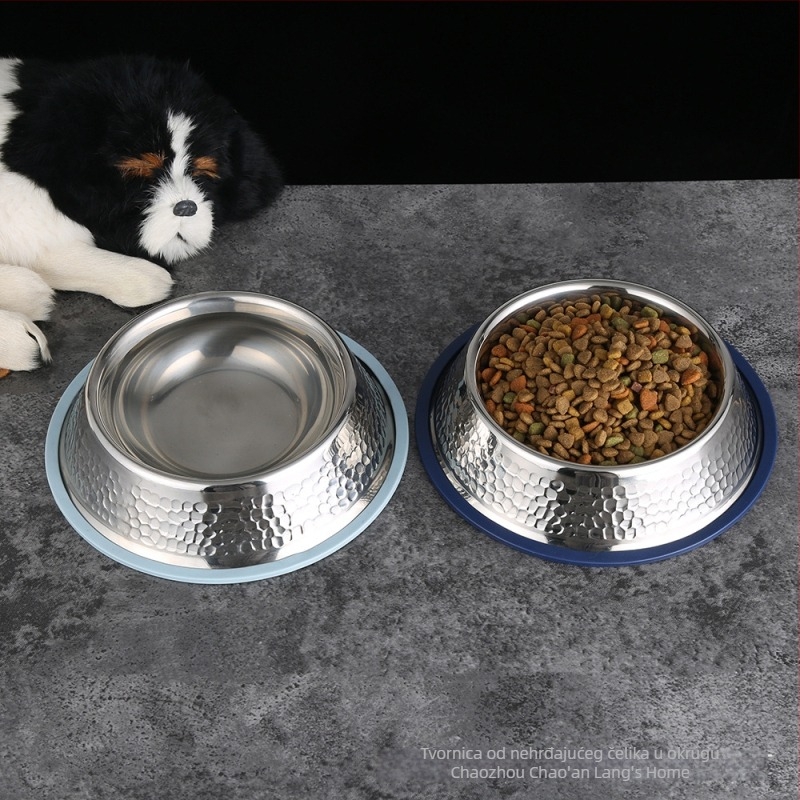 Posuda za ljubimce od nehrđajućeg čelika s dizajnom protiv sklizavanja i prevrtanja, netoksična