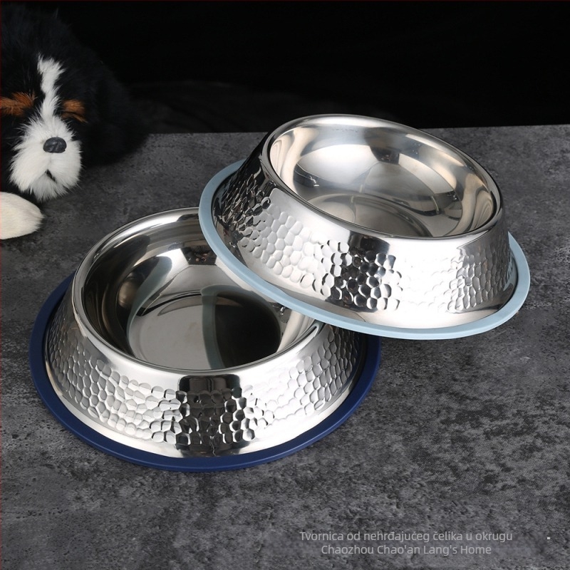 Posuda za ljubimce od nehrđajućeg čelika s dizajnom protiv sklizavanja i prevrtanja, netoksična