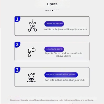 Naypet filtarna vata za akvarij – bez ljepila, 8D, debeljena