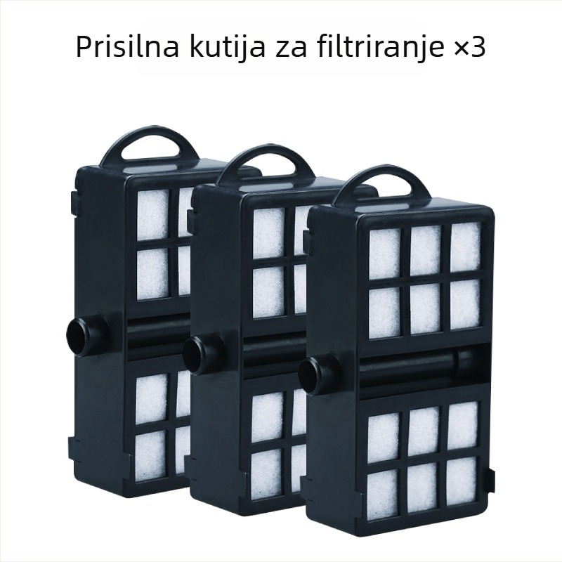 Filtr za akvarij s vodopadom, pamukasti filter, zidni držač, ugrađena kutija za filtriranje (0,5 kg)